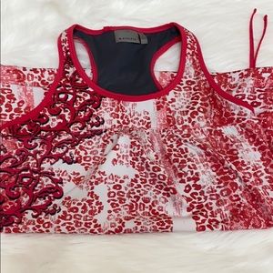 Athleta Racer Back Top Built-in Bra Size S